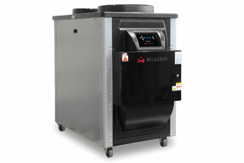 Milacron's MCA series portable chiller for plastic manufacturing.